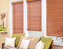 Horizontal blinds are ideal for windows where bright sun and great views come together. You want the view but you can’t have the sun pounding in.