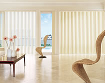 Have a huge window or a big door with a view on the other side? Vertical blinds are well suited for bigger windows. 