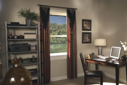 Draperies by Silverline Specialties can completely alter the style and warmth of a room.